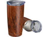 Stainless steel mug with wooden look Costa Rica